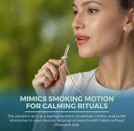 Breathlink Necklace Cross – Quit Smoking Aid, Anxiety Cessation Tool, Vaporless Fixation Stick, Anti-Fum VapingTools Products