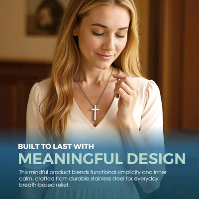 Breathlink Necklace Cross – Quit Smoking Aid, Anxiety Cessation Tool, Vaporless Fixation Stick, Anti-Fum VapingTools Products